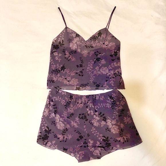 Calvin Klein Other - 💐Vintage Calvin Klein Sheer Floral Lingerie Set🌸